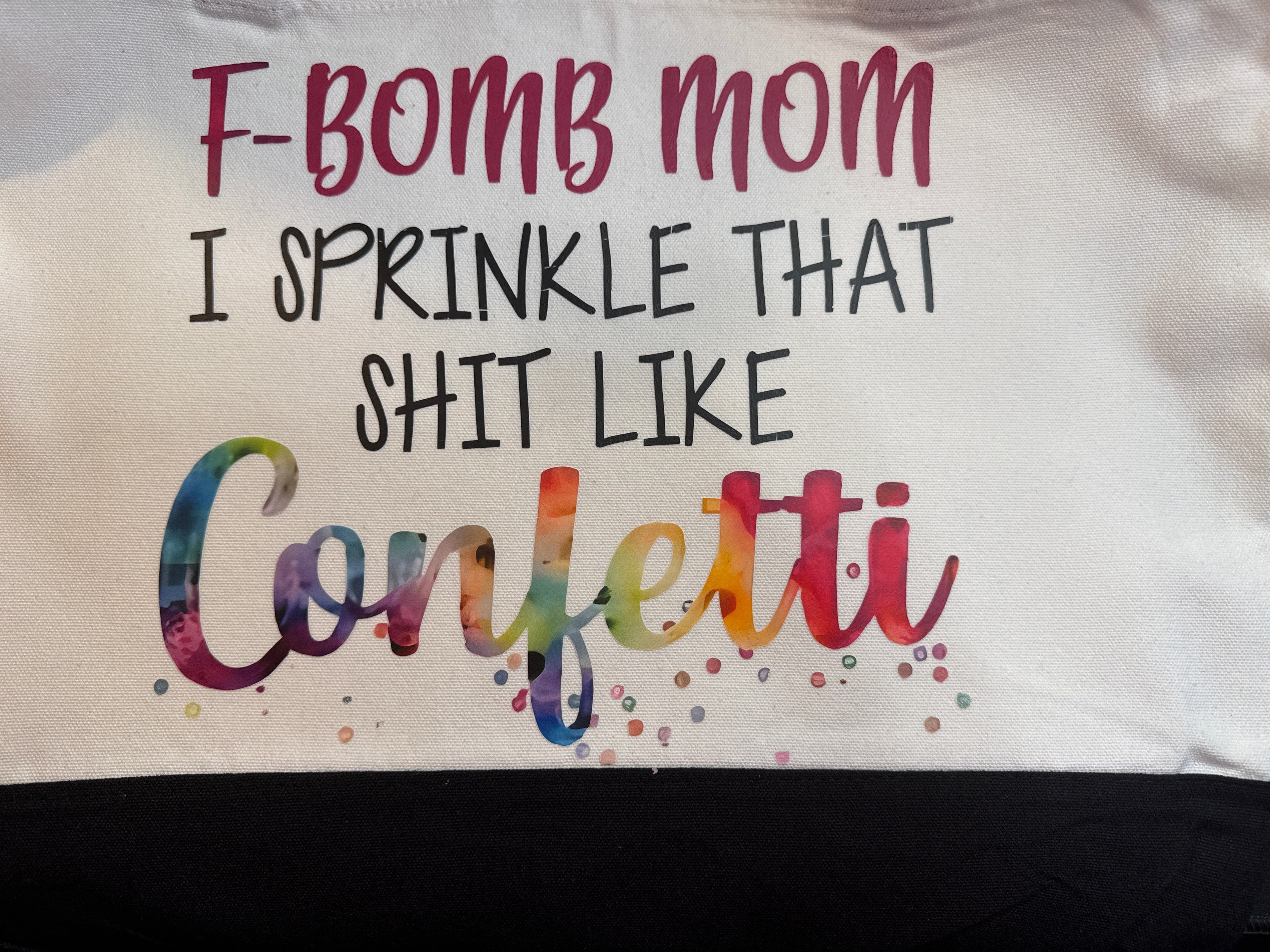F Bomb mom tote