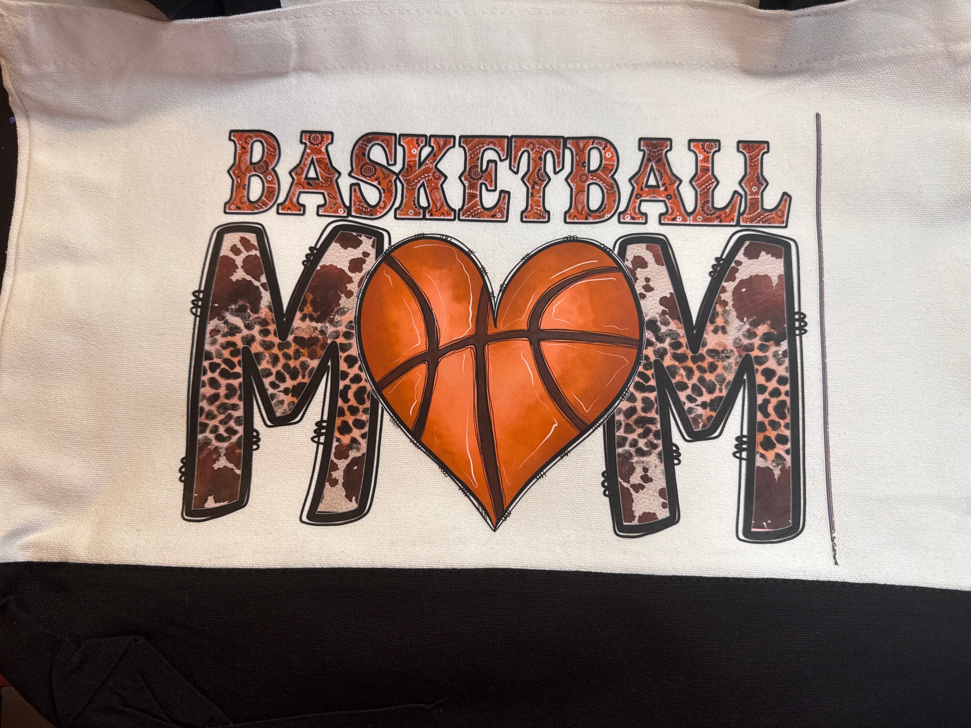 Basketball mom tote