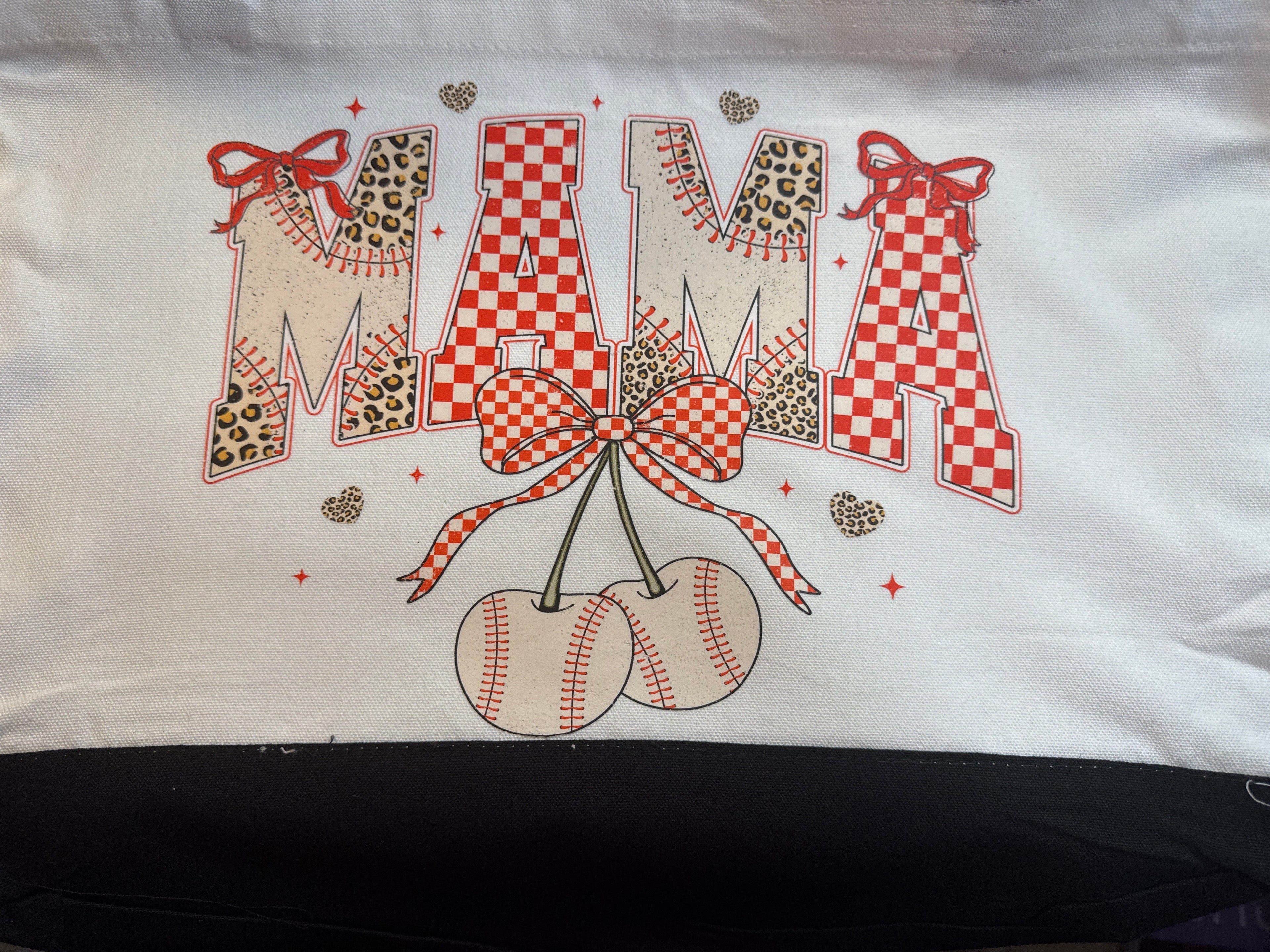 Baseball mama tote #2