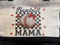 Baseball mama tote #1